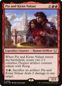 Pia and Kiran Nalaar (288) [March of the Machine Commander] - Deck Out Gaming