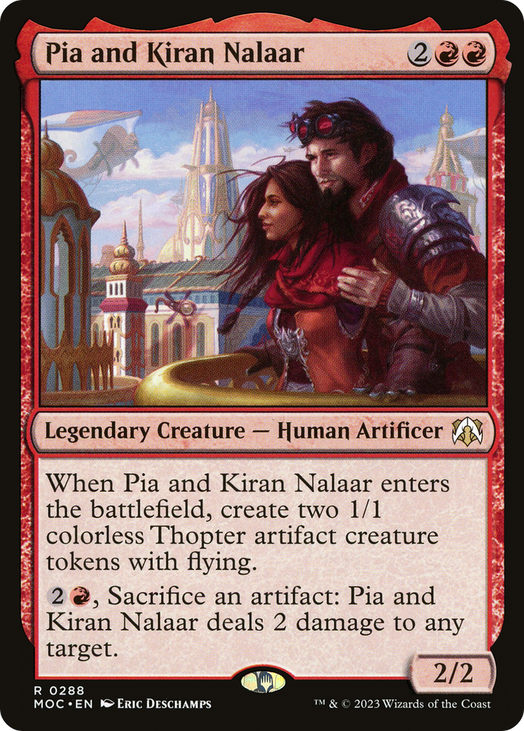 Pia and Kiran Nalaar (288) [March of the Machine Commander] - Deck Out Gaming