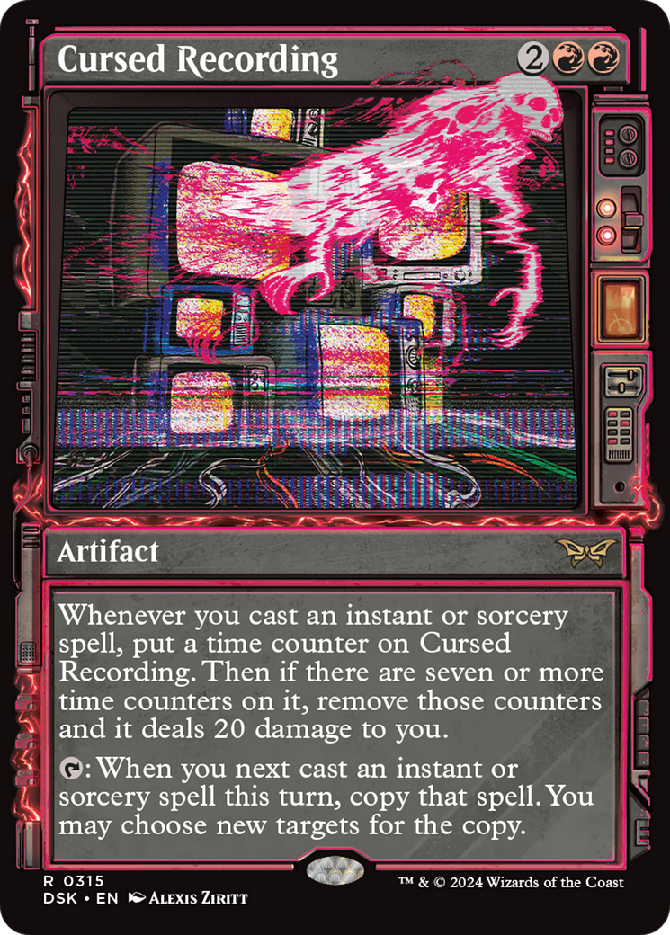 Cursed Recording (Showcase) (315) [Duskmourn: House of Horror] - Deck Out Gaming