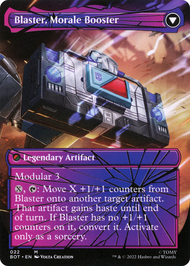 Blaster, Combat DJ (Shattered Glass) (22) [Transformers] - Deck Out Gaming