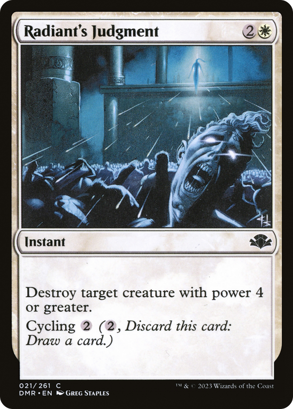 Radiant's Judgment (21) [Dominaria Remastered] foil - Deck Out Gaming
