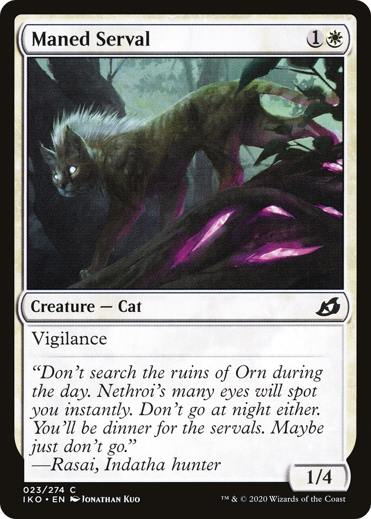 Maned Serval (23) [Ikoria: Lair of Behemoths] - Deck Out Gaming