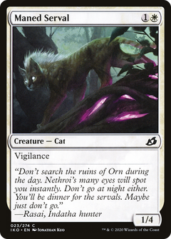 Maned Serval (23) [Ikoria: Lair of Behemoths] - Deck Out Gaming
