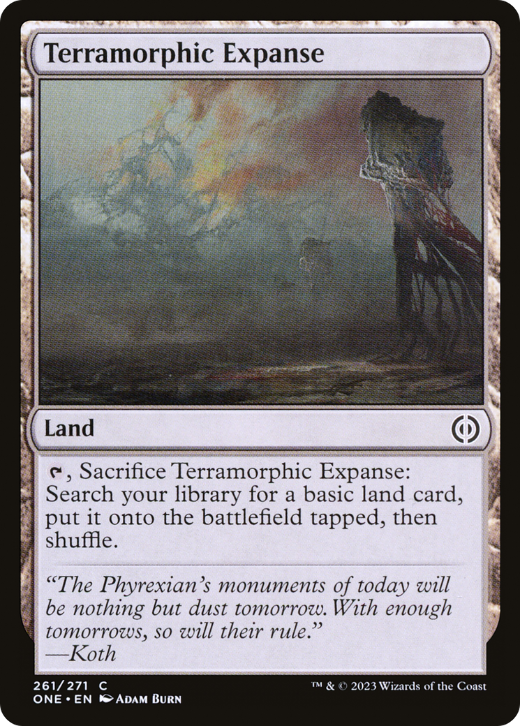 Terramorphic Expanse (261) [Phyrexia: All Will Be One] foil - Deck Out Gaming
