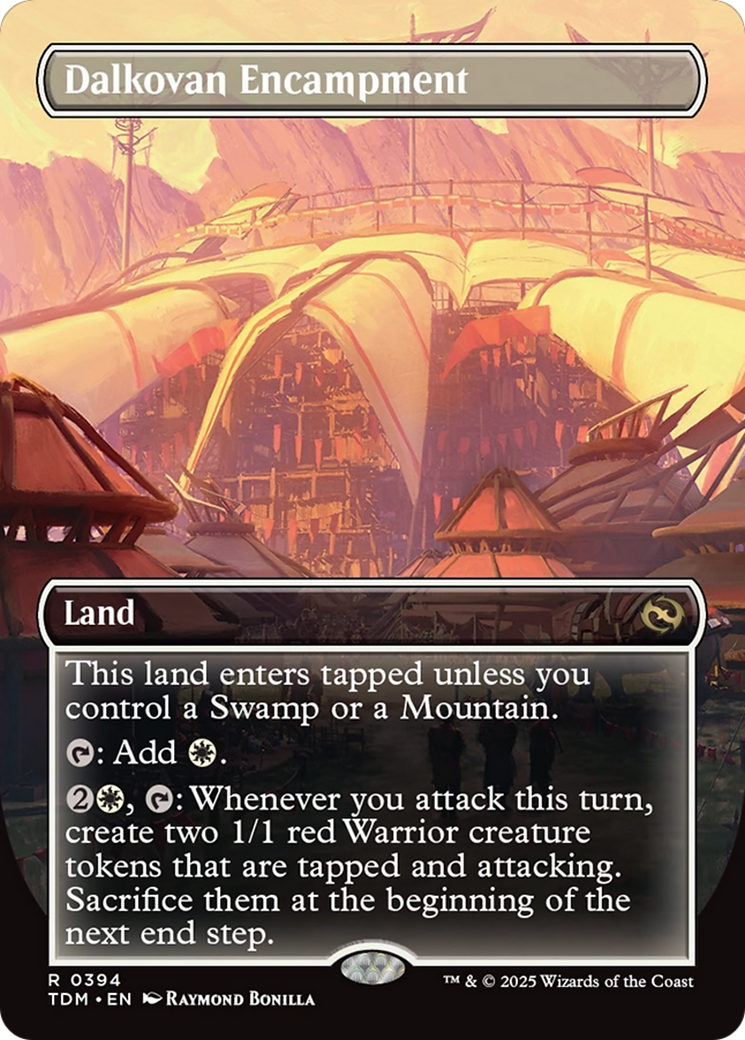 Dalkovan Encampment (Borderless) (394) [Tarkir: Dragonstorm] - Deck Out Gaming