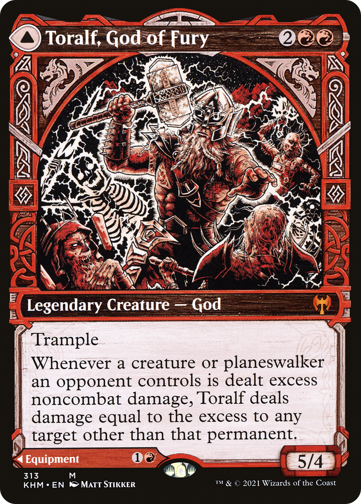 Toralf, God of Fury (Showcase) (313) [Kaldheim] foil - Deck Out Gaming