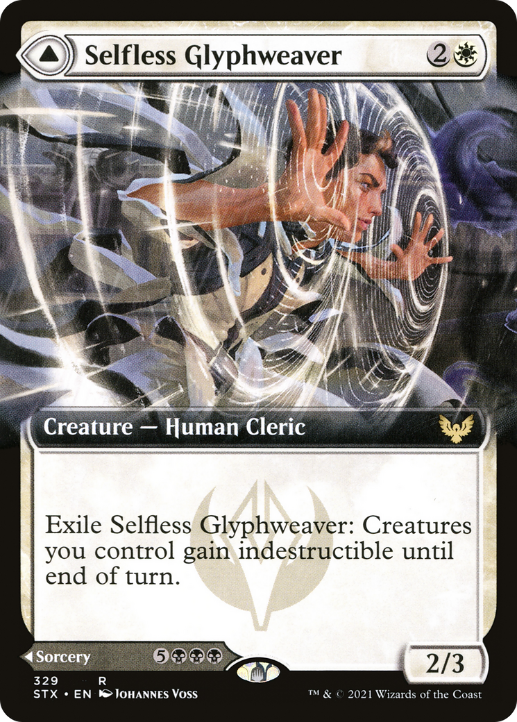 Selfless Glyphweaver (Extended Art) (329) [Strixhaven: School of Mages] - Deck Out Gaming