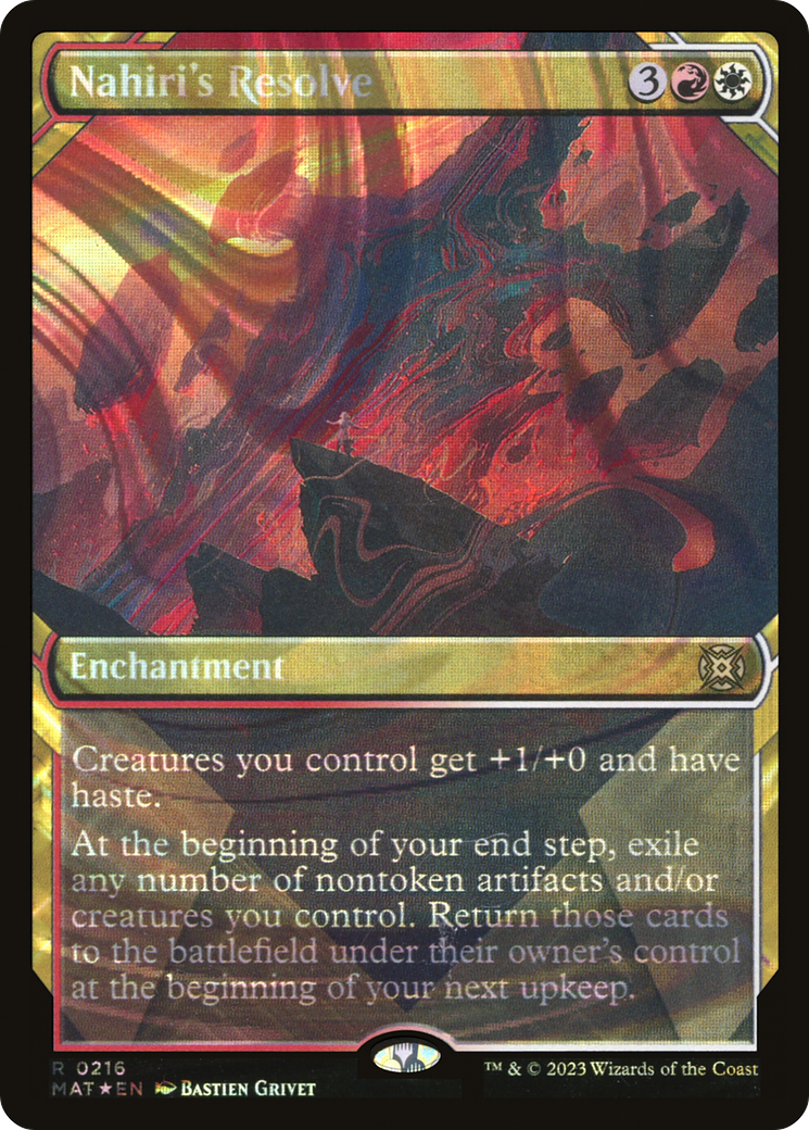 Nahiri's Resolve (Halo Foil) (216) [March of the Machine: The Aftermath] foil - Deck Out Gaming