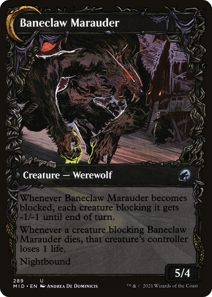Baneblade Scoundrel // Baneclaw Marauder (289) [Innistrad: Midnight Hunt] - Deck Out Gaming