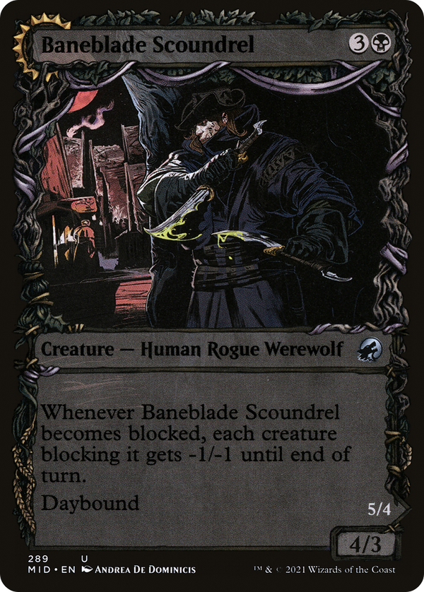 Baneblade Scoundrel // Baneclaw Marauder (289) [Innistrad: Midnight Hunt] - Deck Out Gaming