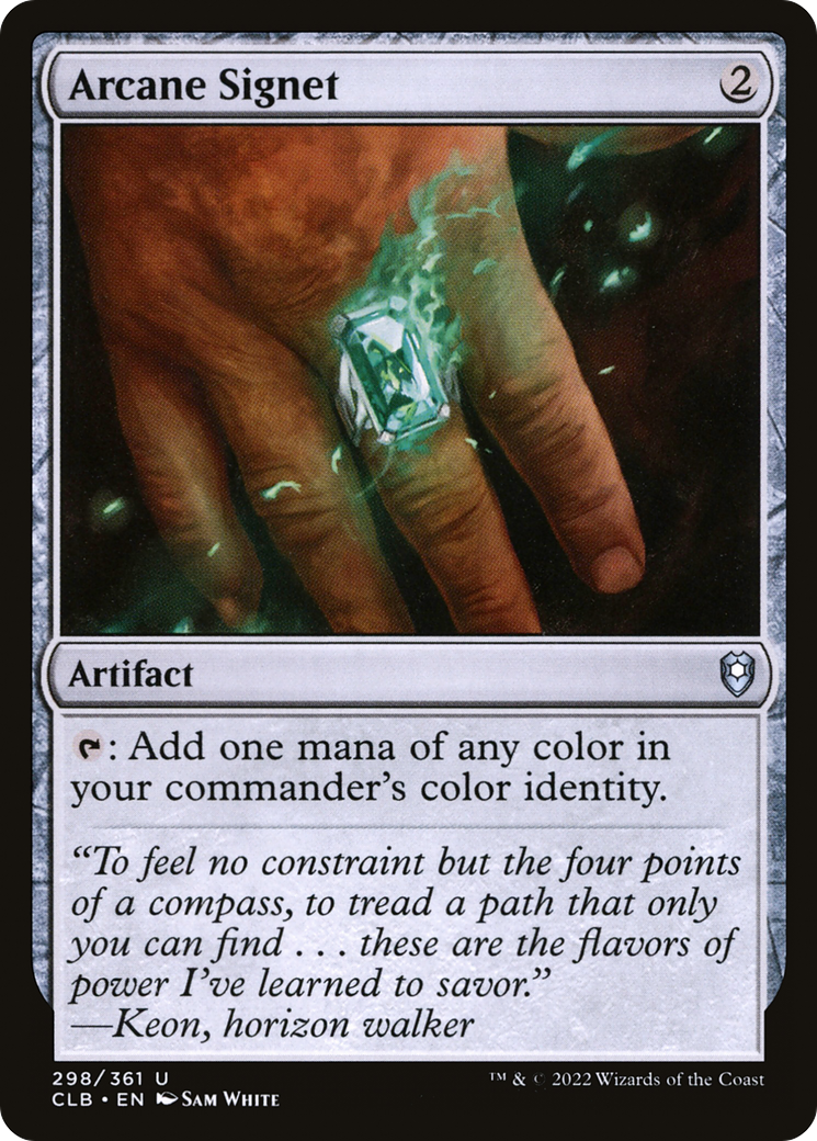 Arcane Signet (298) [Commander Legends: Battle for Baldur's Gate] foil - Deck Out Gaming