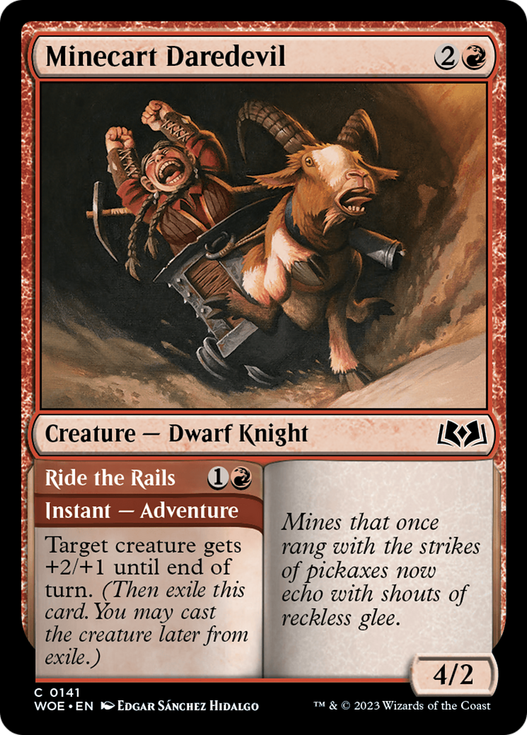 Minecart Daredevil (141) [Wilds of Eldraine] foil - Deck Out Gaming