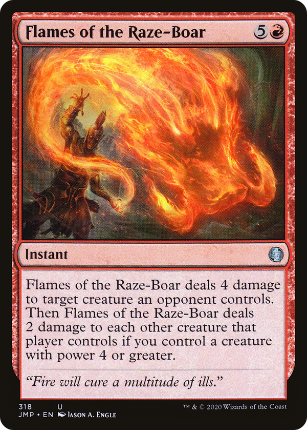 Flames of the Raze-Boar (318) [Jumpstart] - Deck Out Gaming