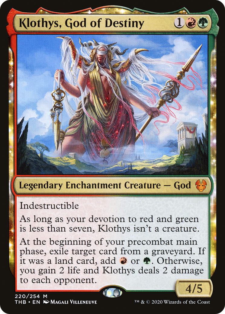 Klothys, God of Destiny (220) [Theros Beyond Death] - Deck Out Gaming
