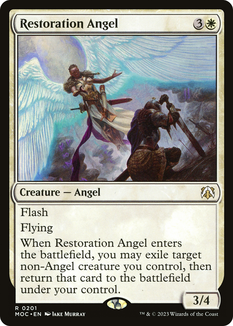 Restoration Angel (201) [March of the Machine Commander] - Deck Out Gaming