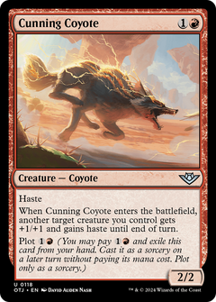 Cunning Coyote (118) [Outlaws of Thunder Junction] foil - Deck Out Gaming