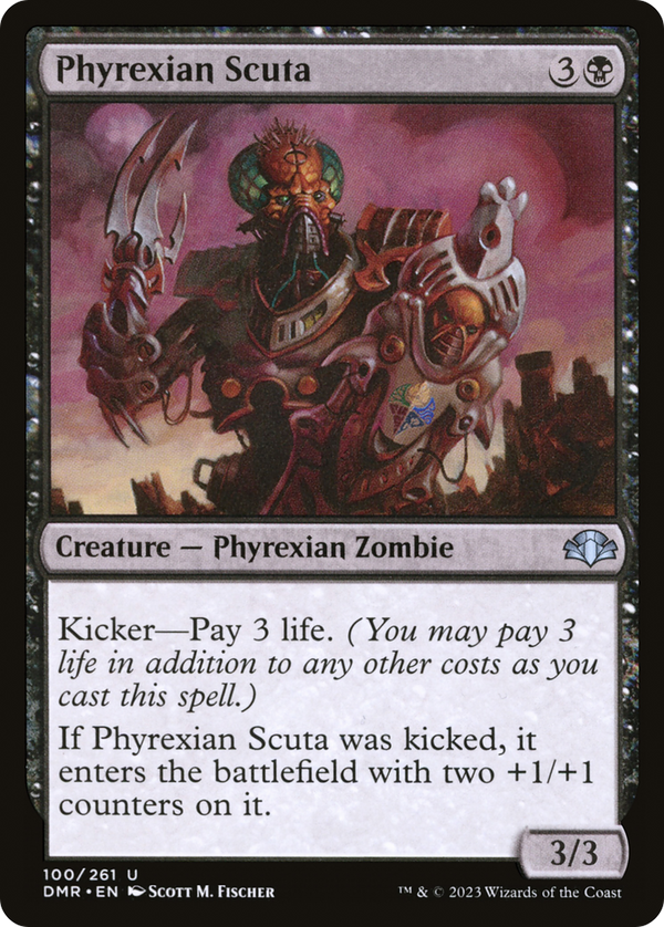 Phyrexian Scuta (100) [Dominaria Remastered] foil - Deck Out Gaming