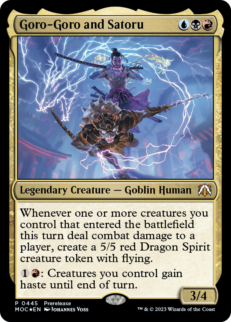 Goro-Goro and Satoru (445) [Prerelease Cards] foil - Deck Out Gaming