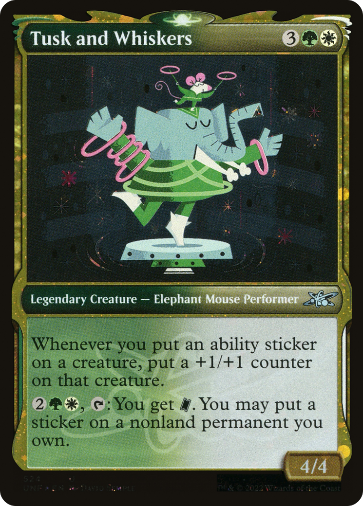 Tusk and Whiskers (Showcase) (Galaxy Foil) (524) [Unfinity] foil - Deck Out Gaming