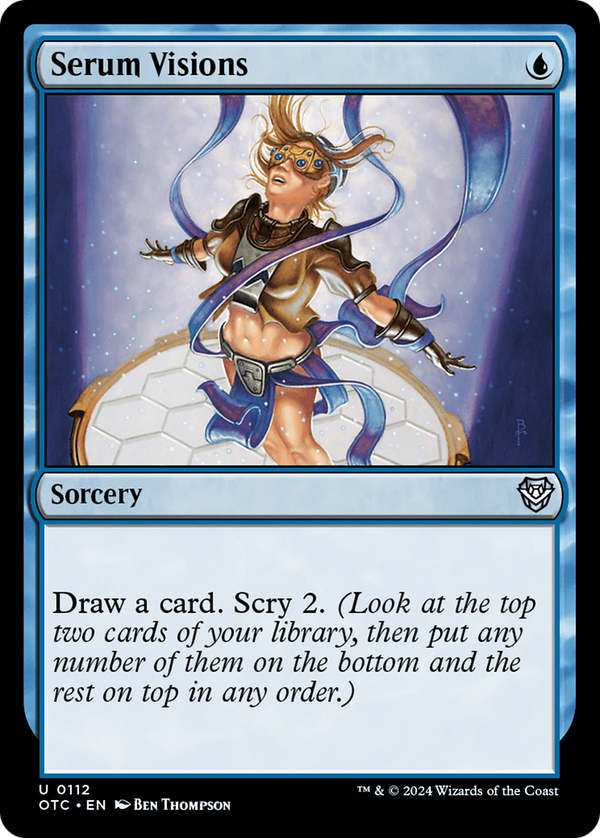 Serum Visions (112) [Outlaws of Thunder Junction Commander] - Deck Out Gaming