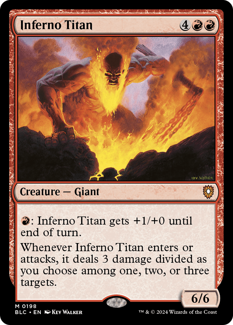 Inferno Titan (198) [Bloomburrow Commander] - Deck Out Gaming