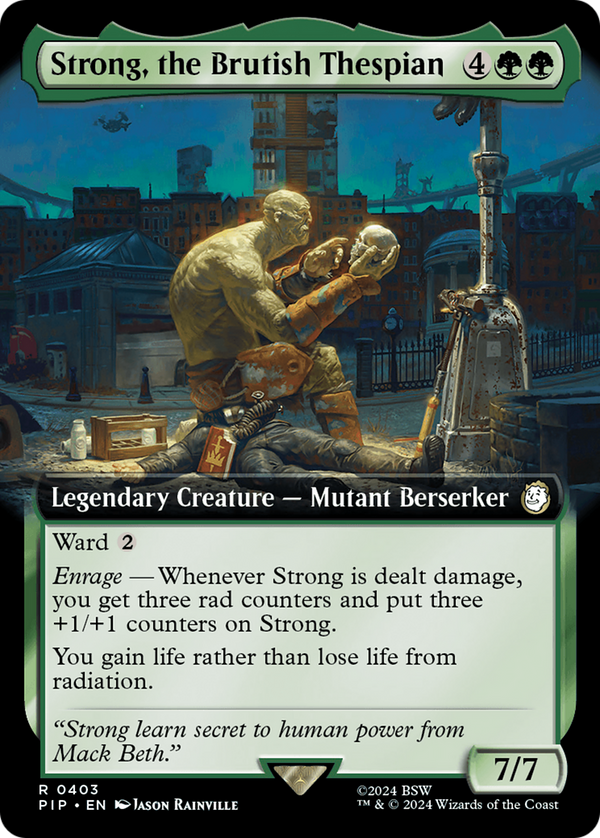 Strong, the Brutish Thespian (Extended Art) (403) [Fallout] - Deck Out Gaming