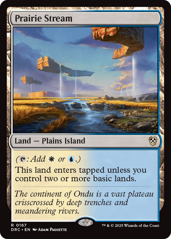Prairie Stream (167) [Commander: Aetherdrift] - Deck Out Gaming