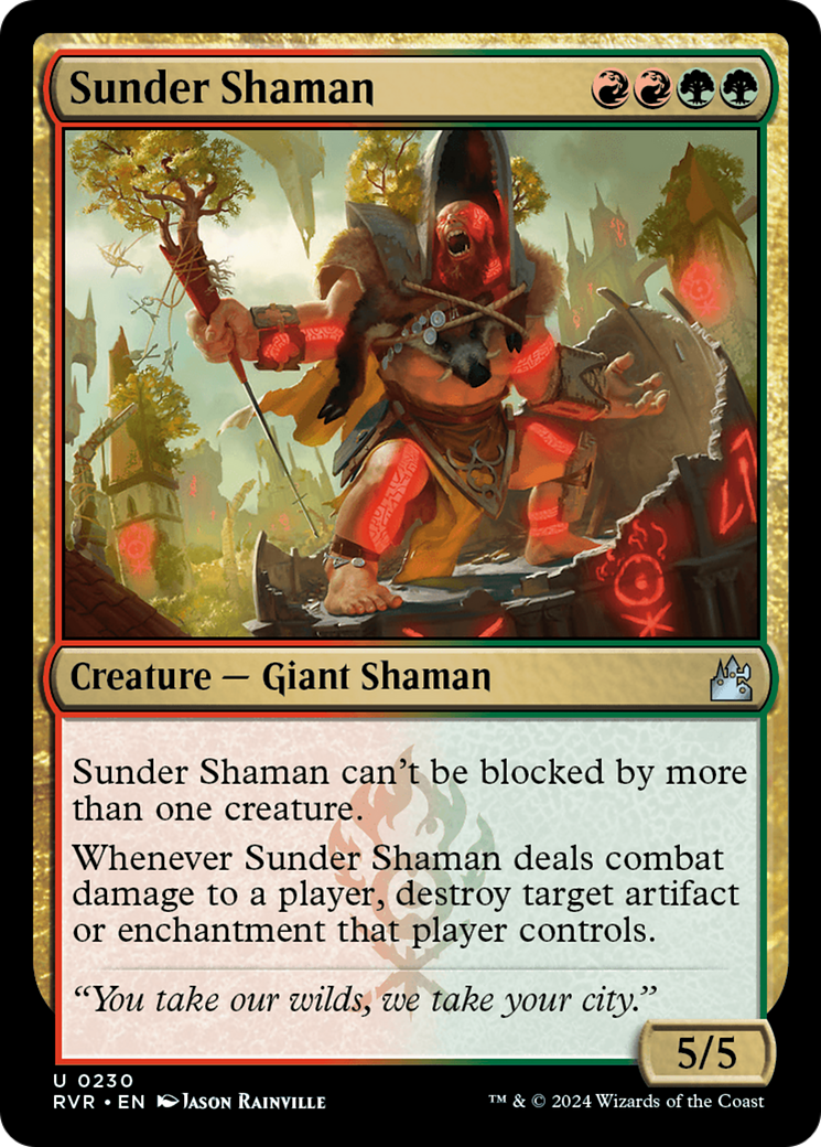 Sunder Shaman (230) [Ravnica Remastered] foil - Deck Out Gaming