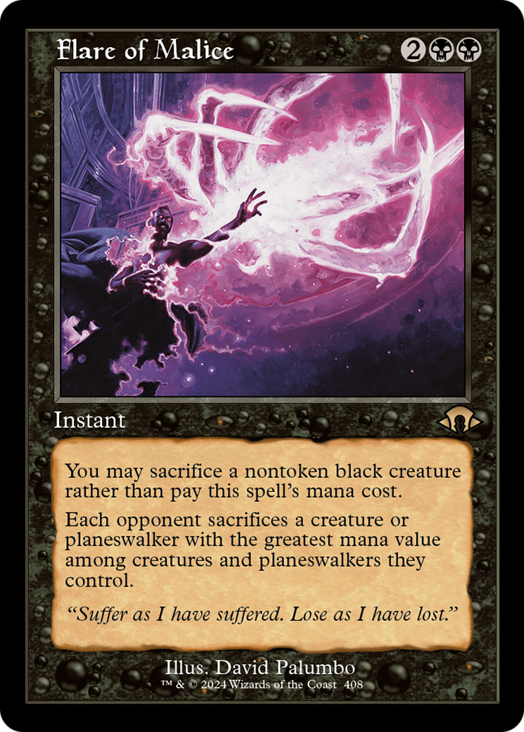 Flare of Malice (Retro Frame) (408) [Modern Horizons 3] foil - Deck Out Gaming