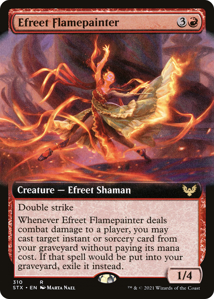 Efreet Flamepainter (Extended Art) (310) [Strixhaven: School of Mages] - Deck Out Gaming
