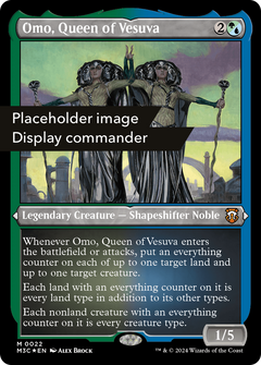 Omo, Queen of Vesuva (Display Commander) (Ripple Foil) - Thick Stock (149) [Modern Horizons 3 Commander] - Deck Out Gaming