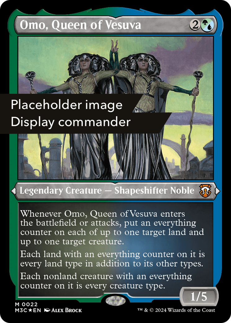 Omo, Queen of Vesuva (Display Commander) (Ripple Foil) - Thick Stock (149) [Modern Horizons 3 Commander] - Deck Out Gaming