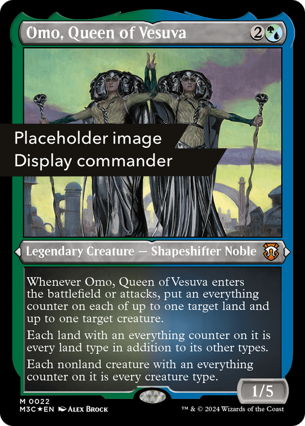 Omo, Queen of Vesuva (Display Commander) (Ripple Foil) - Thick Stock (149) [Modern Horizons 3 Commander] foil - Deck Out Gaming