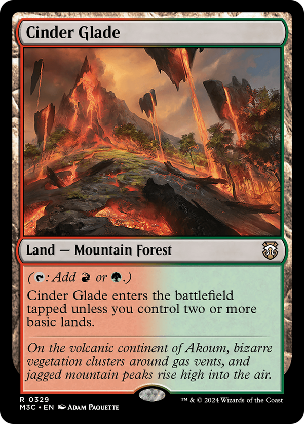 Cinder Glade (329) [Modern Horizons 3 Commander] - Deck Out Gaming