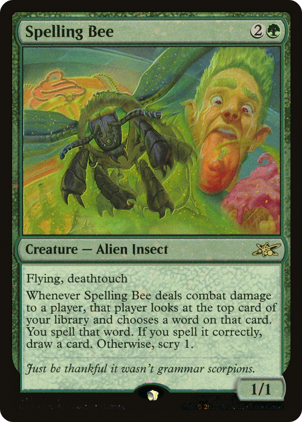 Spelling Bee (Galaxy Foil) (441) [Unfinity] foil - Deck Out Gaming