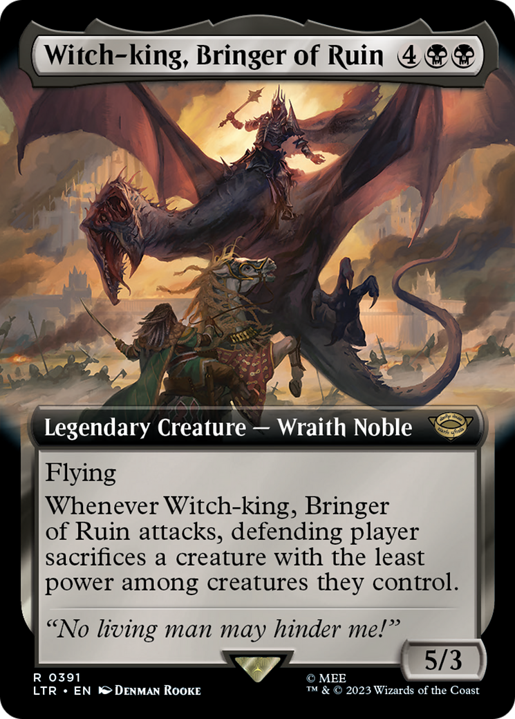 Witch-king, Bringer of Ruin (Extended Art) (391) [The Lord of the Rings: Tales of Middle-earth] - Deck Out Gaming