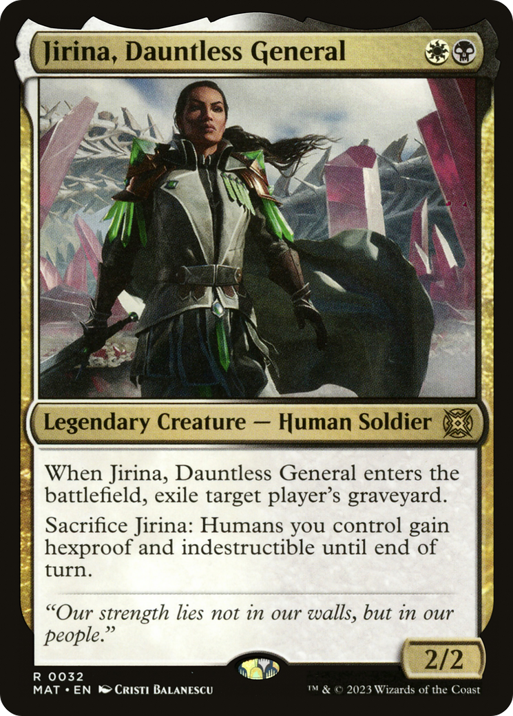 Jirina, Dauntless General (32) [March of the Machine: The Aftermath] foil - Deck Out Gaming