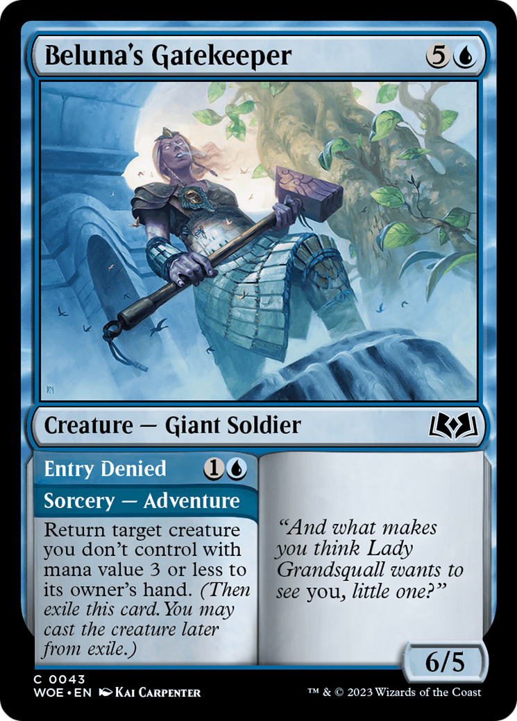 Beluna's Gatekeeper (43) [Wilds of Eldraine] foil - Deck Out Gaming