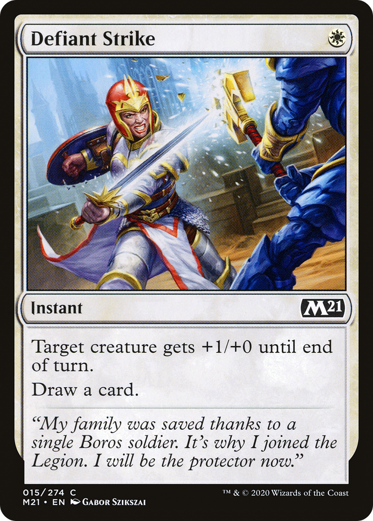 Defiant Strike (15) [Core Set 2021] - Deck Out Gaming