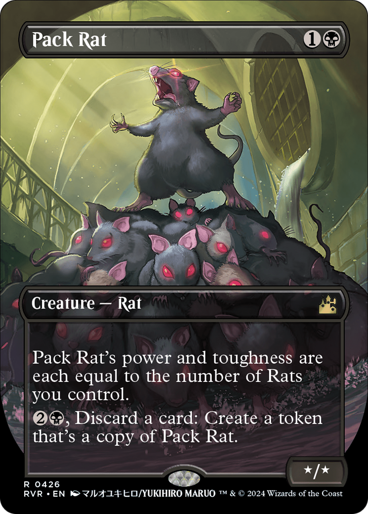 Pack Rat (Anime Borderless) (426) [Ravnica Remastered] foil - Deck Out Gaming