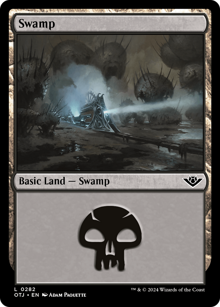 Swamp (0282) (282) [Outlaws of Thunder Junction] - Deck Out Gaming