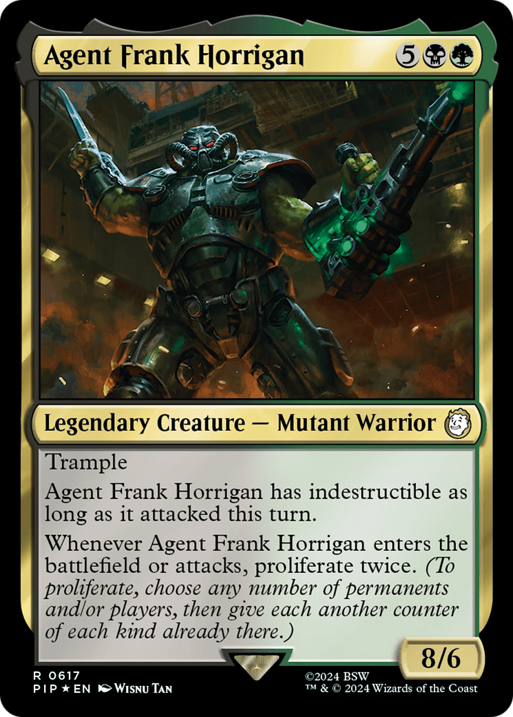 Agent Frank Horrigan (Surge Foil) (617) [Fallout] foil - Deck Out Gaming