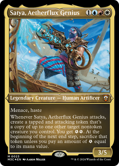 Satya, Aetherflux Genius (23) [Modern Horizons 3 Commander] etched - Deck Out Gaming