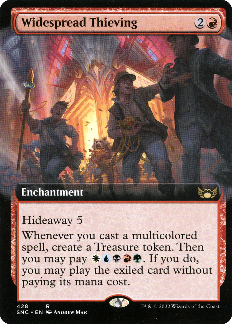 Widespread Thieving (Extended Art) (428) [Streets of New Capenna] - Deck Out Gaming