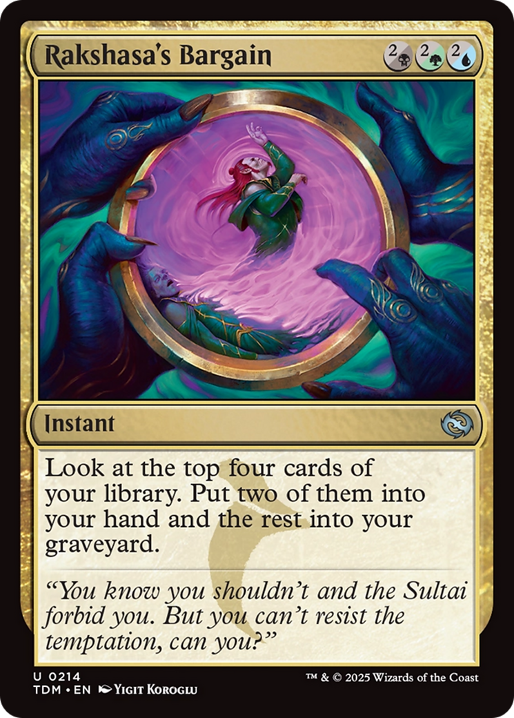 Rakshasa's Bargain (214) [Tarkir: Dragonstorm] foil - Deck Out Gaming