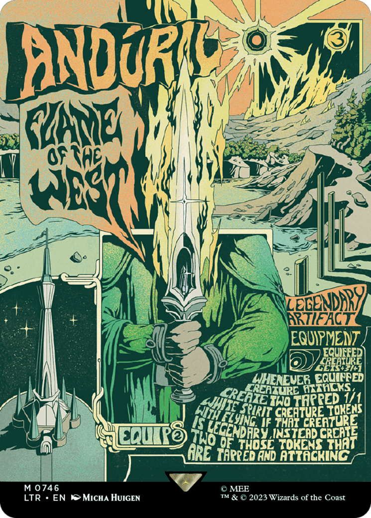 Anduril, Flame of the West (Borderless Poster) (746) [The Lord of the Rings: Tales of Middle-earth] - Deck Out Gaming