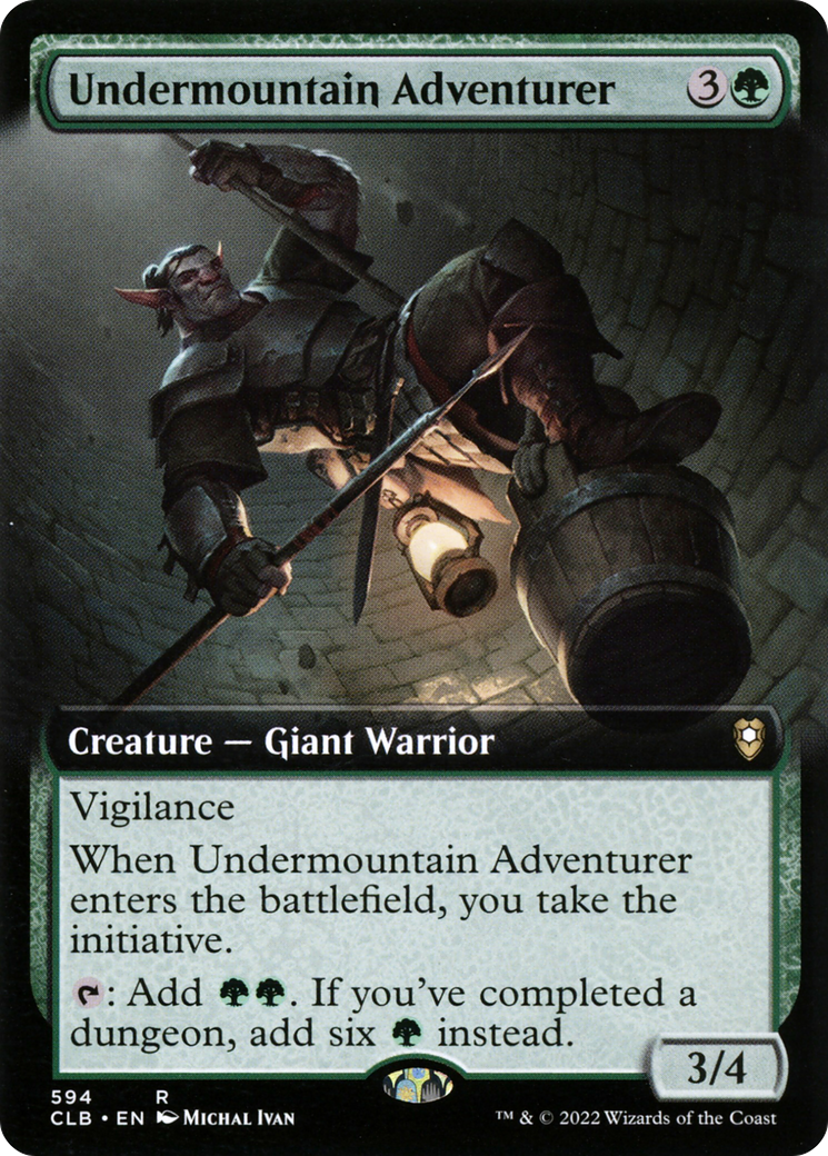 Undermountain Adventurer (Extended Art) (594) [Commander Legends: Battle for Baldur's Gate] foil - Deck Out Gaming