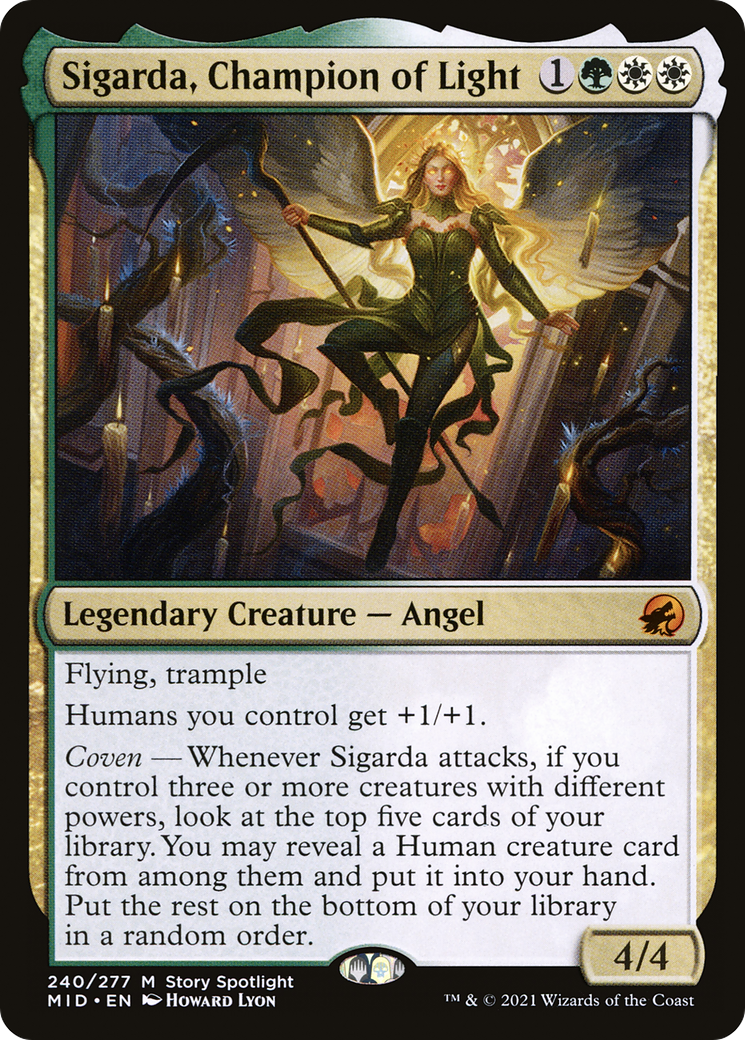Sigarda, Champion of Light (240) [Innistrad: Midnight Hunt] foil - Deck Out Gaming