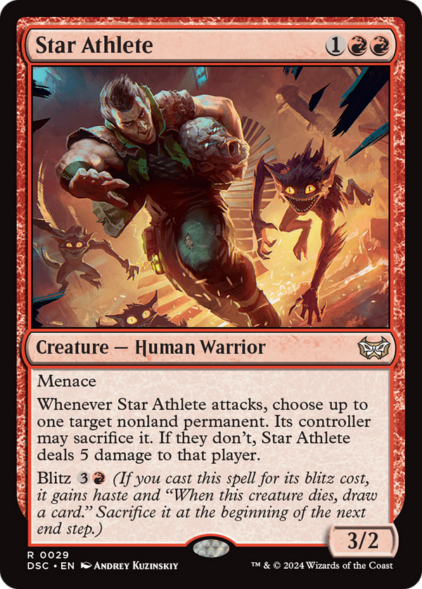 Star Athlete (29) [Duskmourn: House of Horror Commander] - Deck Out Gaming
