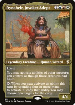 Dynaheir, Invoker Adept (532) [Commander Legends: Battle for Baldur's Gate] etched - Deck Out Gaming